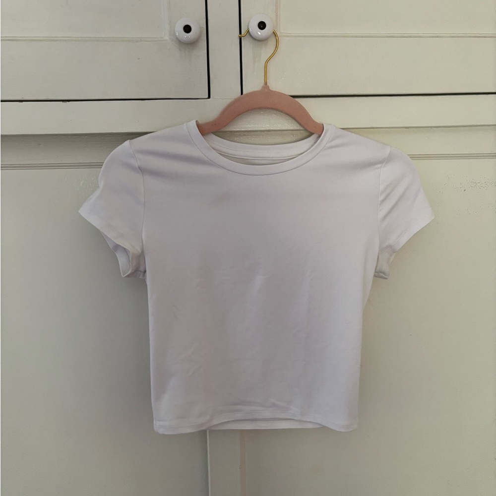 Hollister White Short Sleeve baby tee